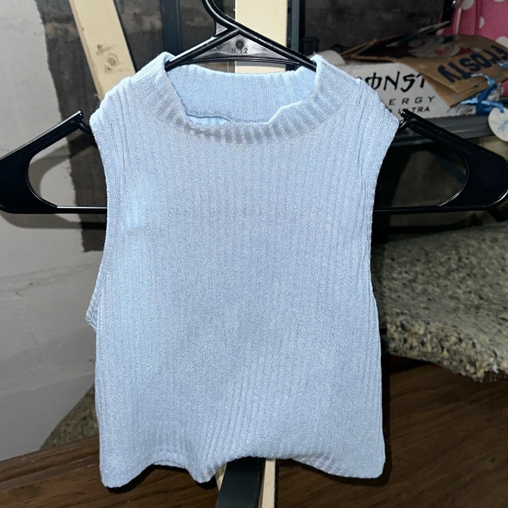 Blue tank top size small